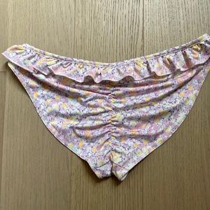 Love Shack Fancy scrunch ruffle bikini bottom